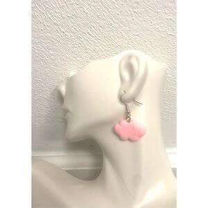 Pink Cloud Statement Earrings